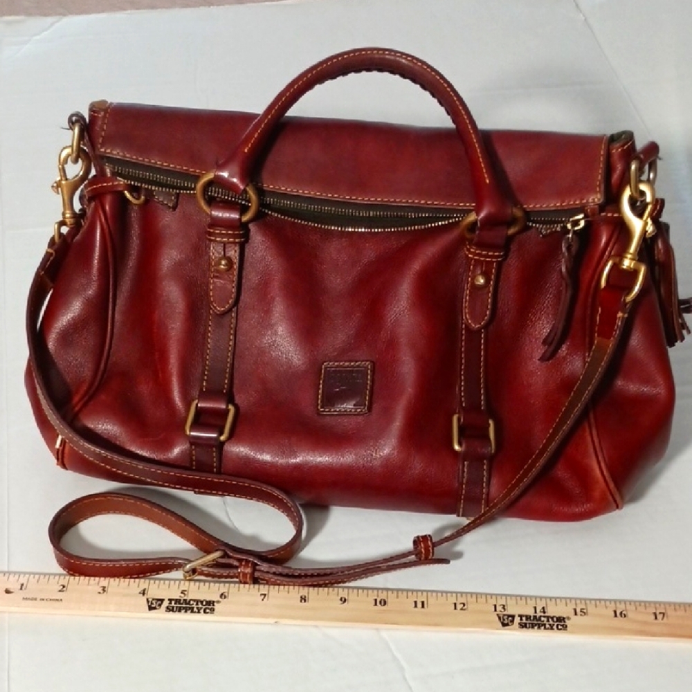 Dooney & Bourke Burgundy Leather Satchel